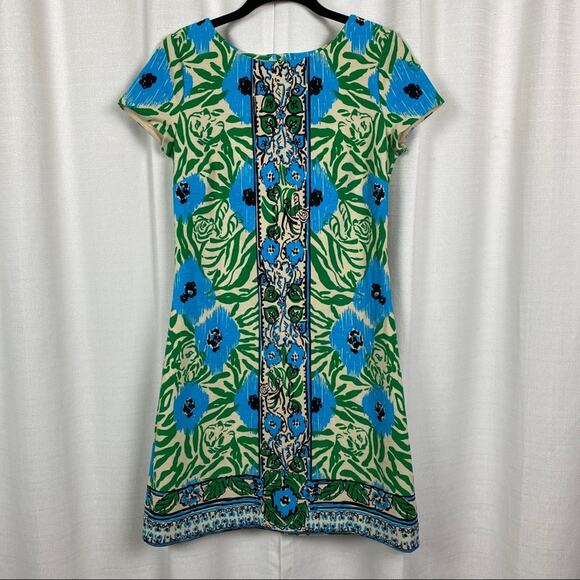 Lilly Pulitzer Layton Shift Dress in Sea Oat Ikat Sz.S - Picture 6 of 15